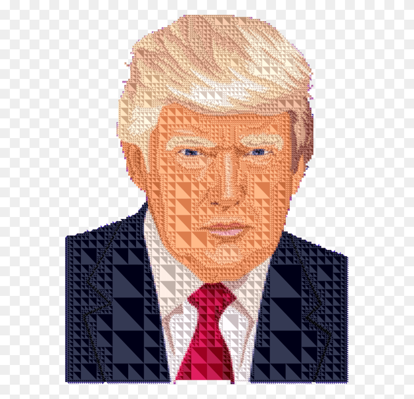 576x749 Presidency Of Donald Trump President Of The United Low Poly Stylized Head, Tie, Accessories, Accessory HD PNG Download