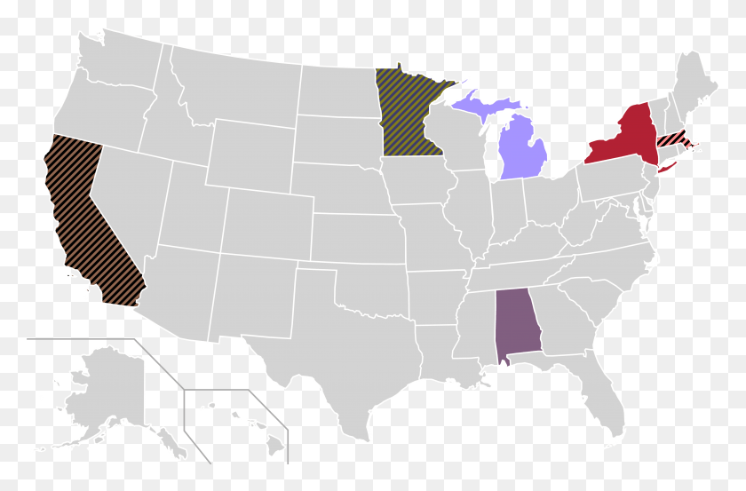 5808x3671 Кандидат В Президенты Home State Locator Map 1968 Карта Соединенных Штатов Америки, Диаграмма, Участок, Атлас Hd Png Скачать