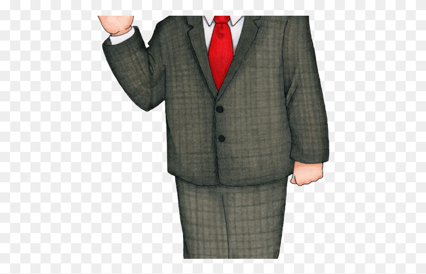 460x481 Presidents Clipart Follow The Prophet Formal Wear, Clothing, Apparel, Suit HD PNG Download