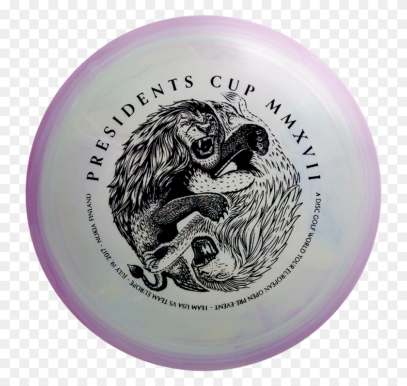 737x737 Presidents Cup 2017 Swirly S Line Tdx Disc Dog, Frisbee, Toy HD PNG Download