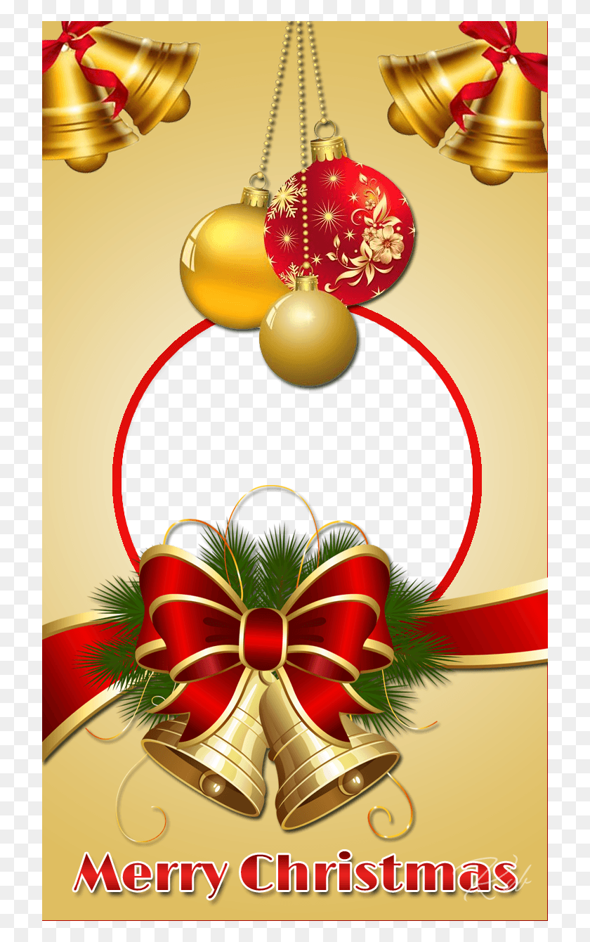 720x1280 Pretty Christmas Frame With Bells Cartas De Boas Festas Natal, Graphics, Tree HD PNG Download