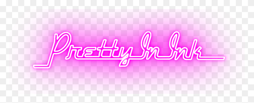 1063x385 Pretty In Ink Tattoo Pretty And Ink Tattoos, Light, Neon, Purple HD PNG Download