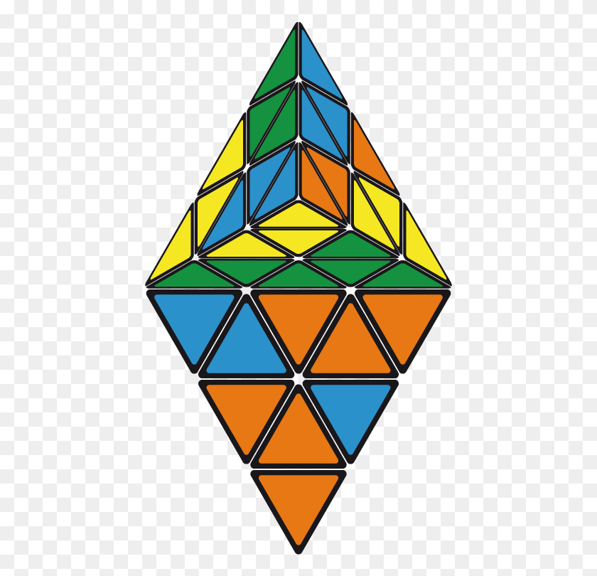 433x750 Pretty Patterns Pyraminx Pyraminx, Rubix Cube, Clock Tower, Tower HD PNG Download
