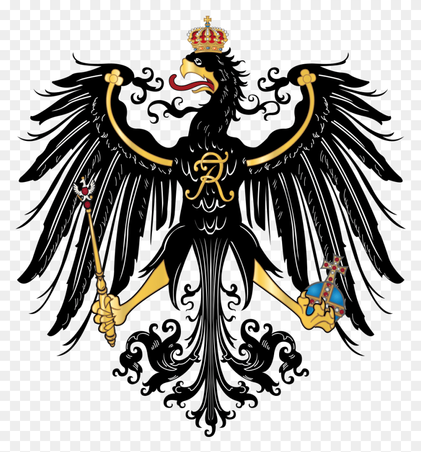 931x1006 Preuischer Adler Прусский Орел, Орнамент, Статуя Hd Png Скачать