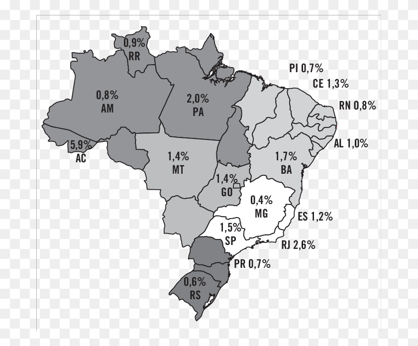 693x635 Prevalncia Da Positividade Para O Anti Hcv Em Doadores Brazil Election Results By State, Map, Diagram, Plot HD PNG Download