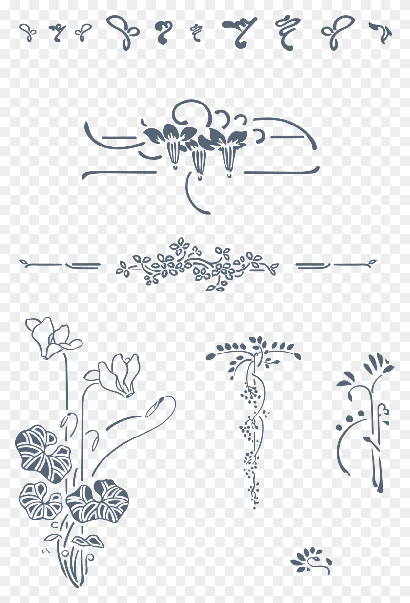 1875x2825 Preview All The Organically Inspired Art Nouveau Vector Art Deco Vector, Text, Stencil, Symbol HD PNG Download