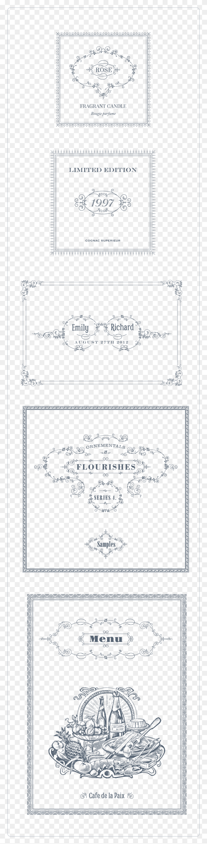 1920x8277 Preview All The Vector Ornaments Included Traced By Academic Certificate, Text, Advertisement, Poster HD PNG Download