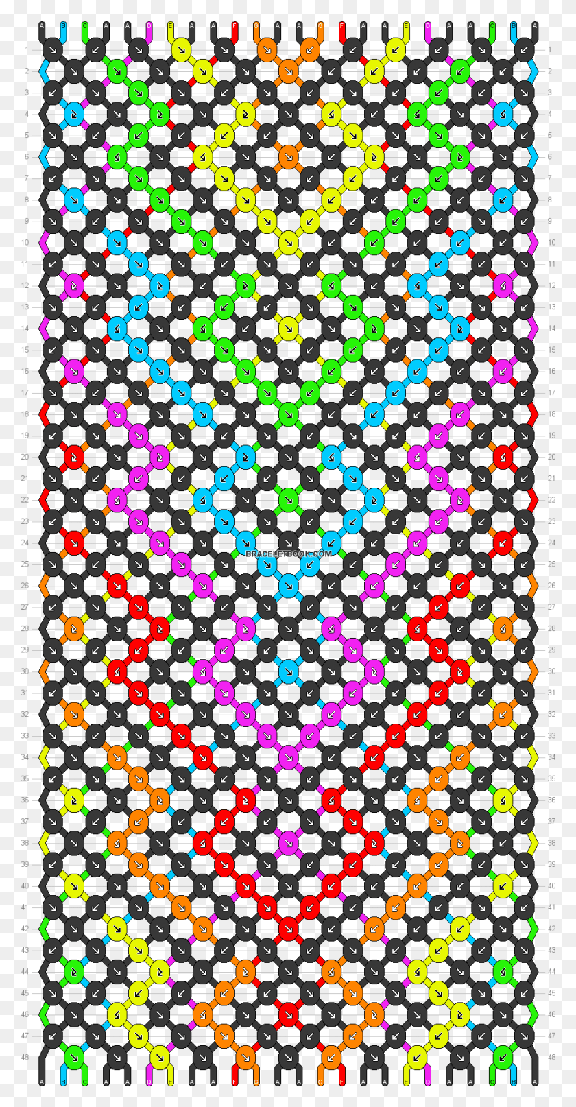 948x1889 Preview Pattern Friendship Bracelet 12 Strings, Rug, Texture, Light HD PNG Download