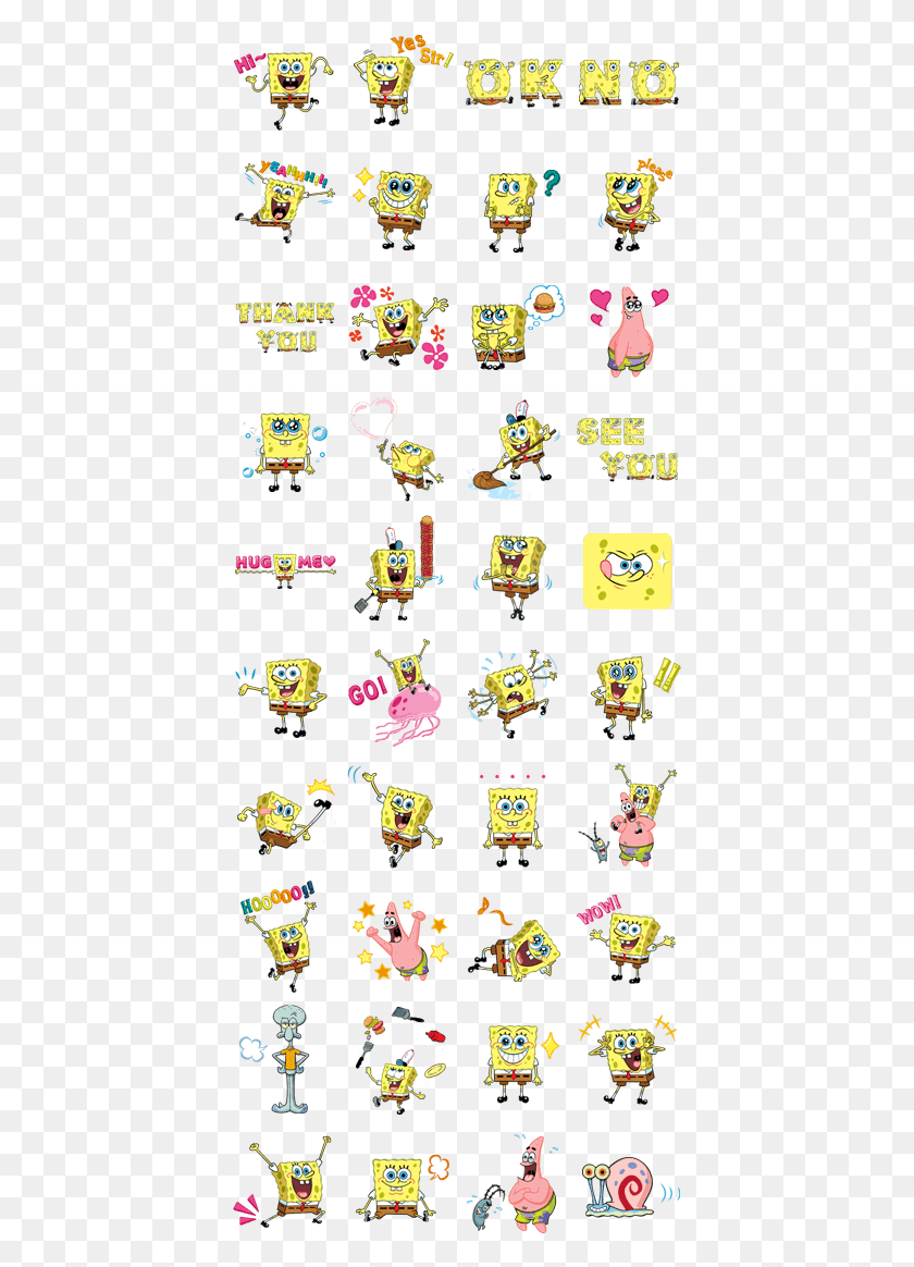 413x1104 Previous Spongebob Squarepants Line Sticker, Leisure Activities, Circus, Logo HD PNG Download