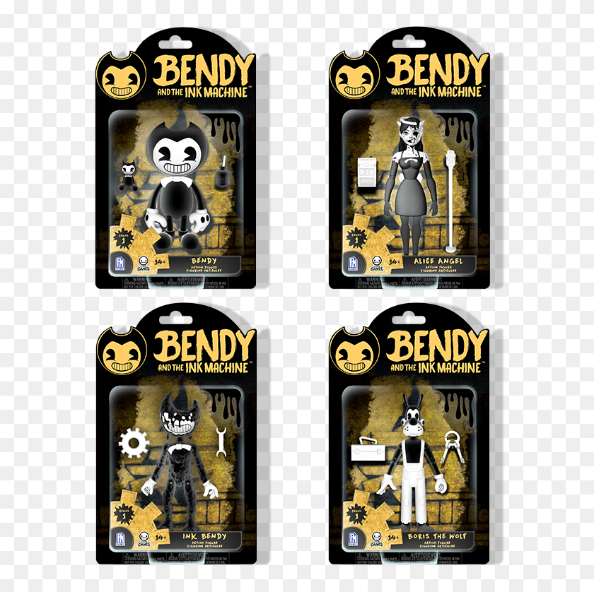 596x778 Previousnext Bendy And The Ink Machine Bendy Action Figure, Poster, Advertisement, Flyer HD PNG Download