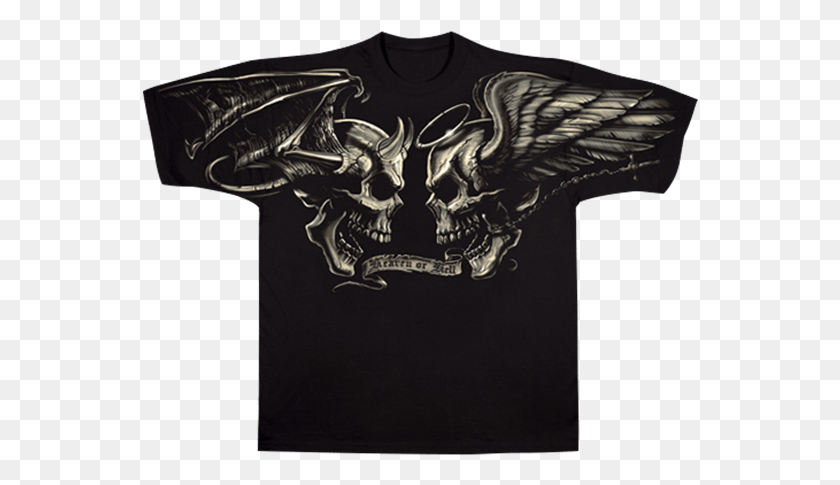 556x425 Price Match Policy Angel And Demon Skulls, Clothing, Apparel, Statue Descargar Hd Png