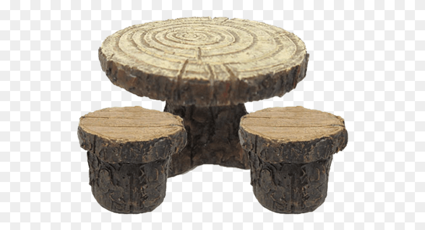 540x395 Price Match Policy Fairy Garden Table And Chairs, Tree Stump, Wood, Rock HD PNG Download