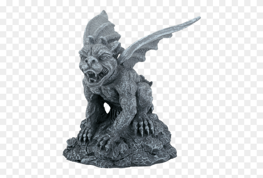 446x510 Price Match Policy Gargoyle Statue Minecraft, Sculpture, Ornament HD PNG Download