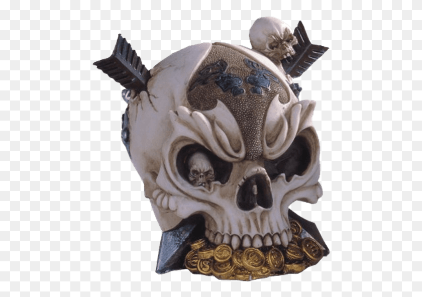 476x531 Price Match Policy Skull, Statue, Sculpture HD PNG Download