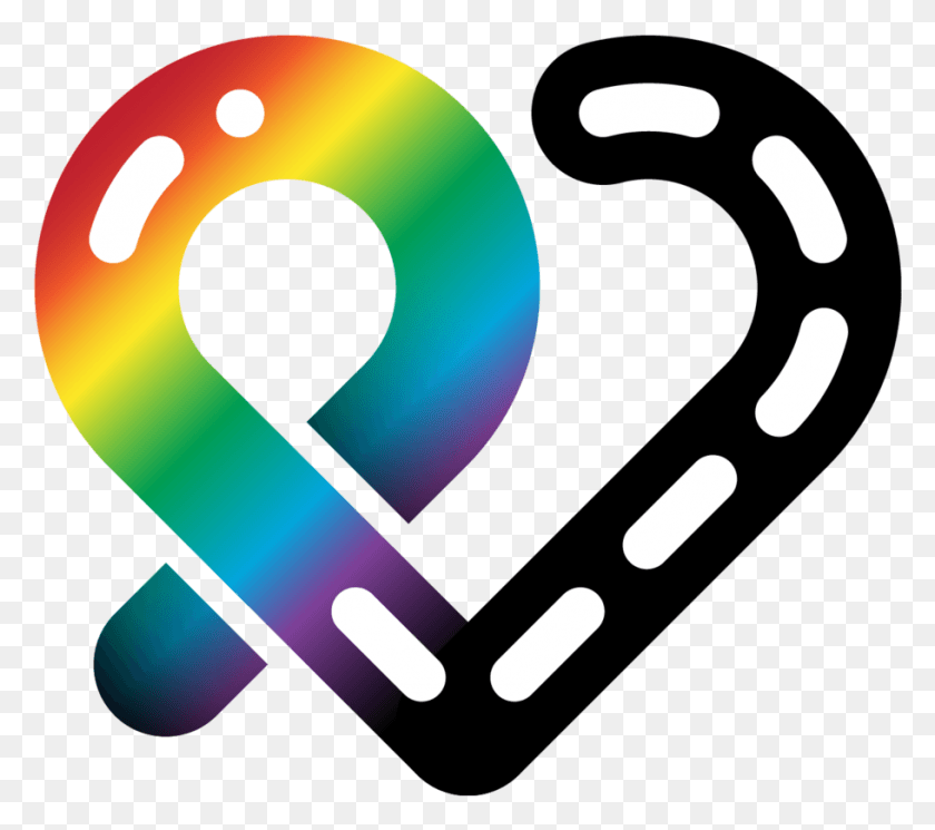911x801 Priderunto Ribbon Heart Logo Rgb 01 Clear, Alphabet, Text, Number HD PNG Download