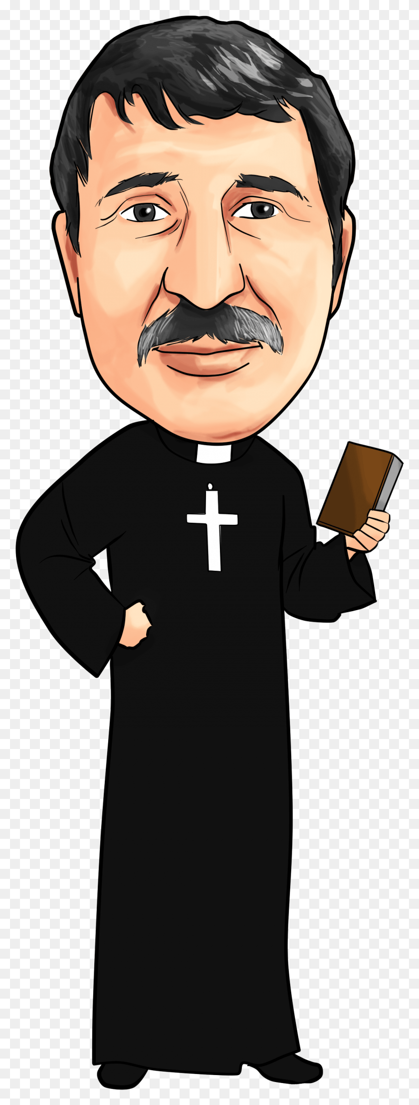 1118x3087 Priest Caricature Caricature Of A Priest, Person, Human, Bishop HD PNG Download