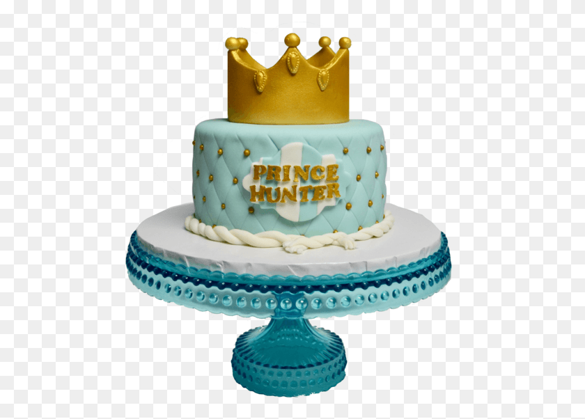 481x542 Prince Baby Sugar Street Boutique Teal And Gold Baby Shower Cake, Dessert, Food, Birthday Cake HD PNG Download