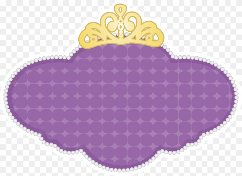 Princesa Sofia Sofia The First Frame Clipart, Purple, Home Decor, Rug, Pattern Sticker PNG