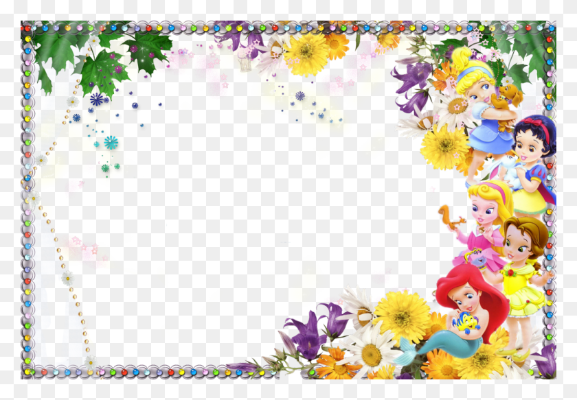 1296x870 Princesas Disney Babies Marco De Princesas Disney, Graphics, Floral Design HD PNG Download