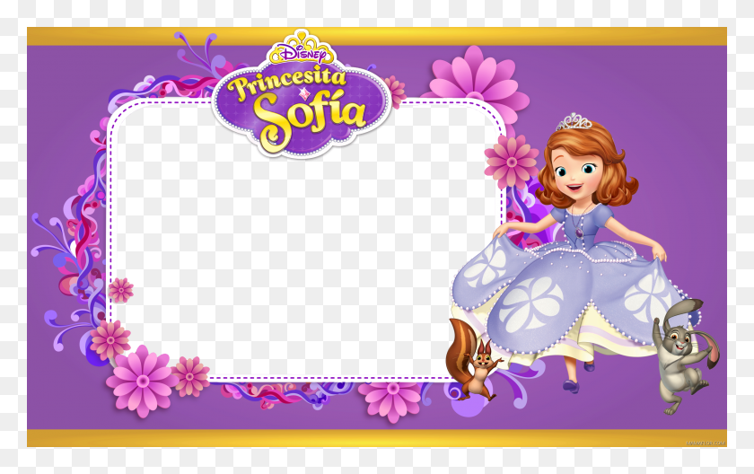 2500x1500 Princesita Sofia Marco Fotos Gratis Imprimir Sofia The First, Doll, Toy, Person Hd Png Download