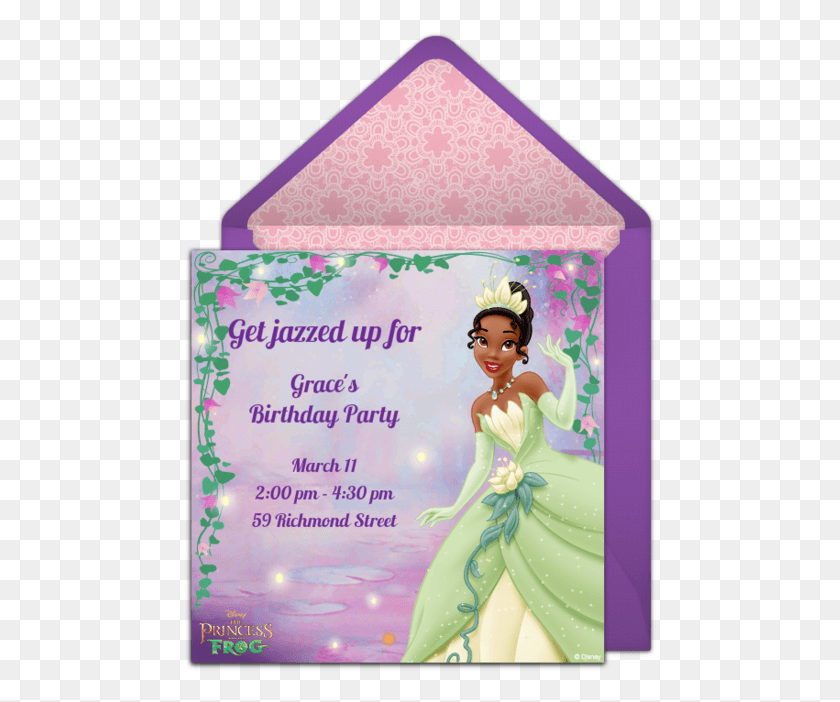 473x642 Princess And The Frog Online Invitation Christmas Card, Envelope, Mail, Doll HD PNG Download