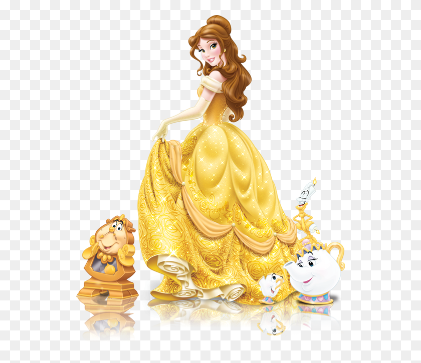 536x665 Princess Belle Beauty And The Beast Characters Belle, Figurine, Doll, Toy HD PNG Download