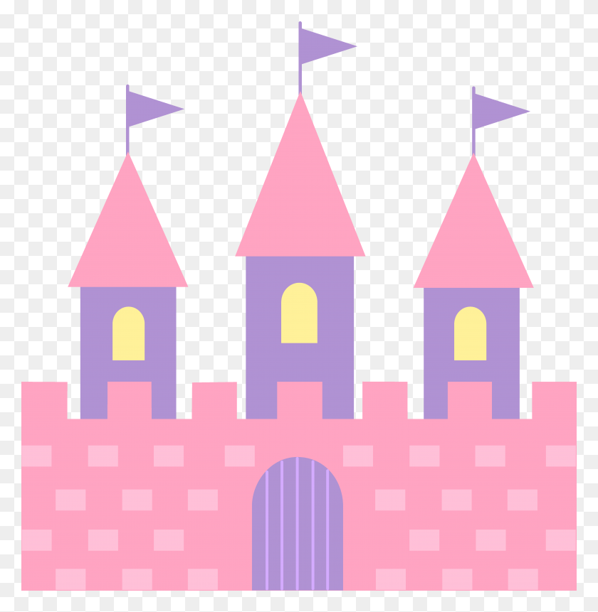 5716x5873 Принцесса Замок Вектор, Графика, Фиолетовый Hd Png Скачать
