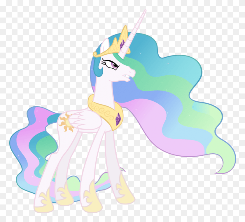 867x779 Princess Celestia Images Awesome Celestia Pics Wallpaper Angry Mlp Celestia Vector, Graphics, Brush HD PNG Download