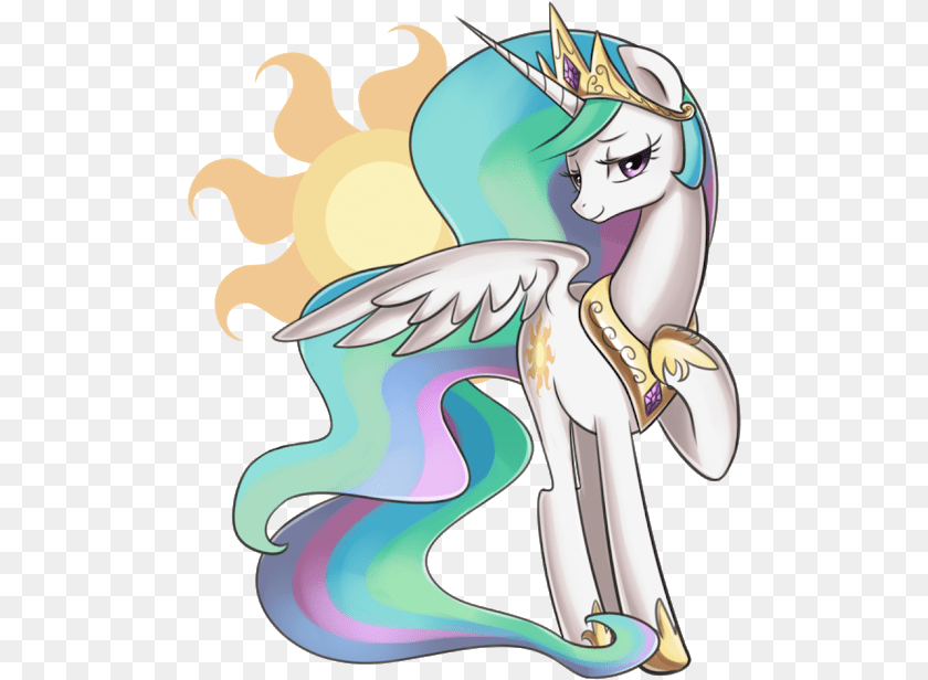 502x616 Princess Celestia Princesa Celestia, Book, Comics, Publication, Person PNG