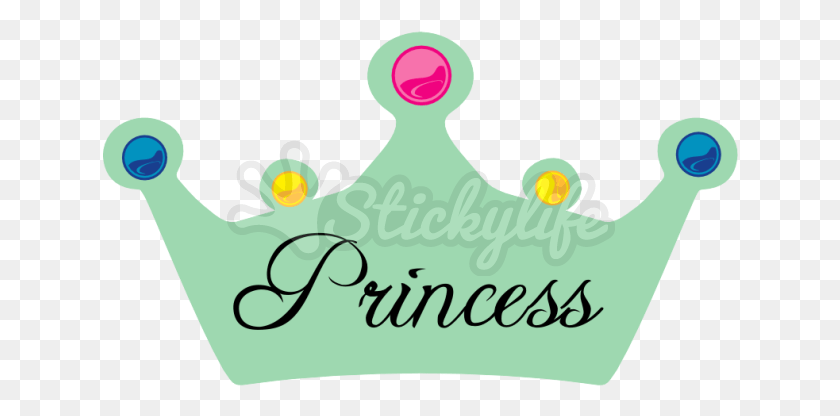 636x356 Princess Crown Decal Princess, Text, Animal, Alphabet Descargar Hd Png