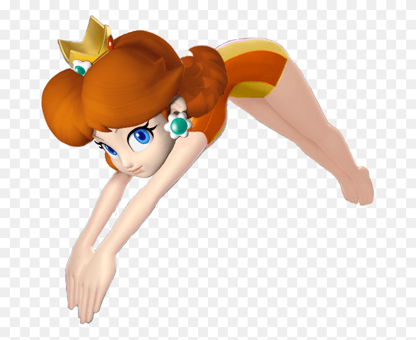 673x626 Princess Daisy Olympic Games, Person, Human, Outdoors HD PNG Download