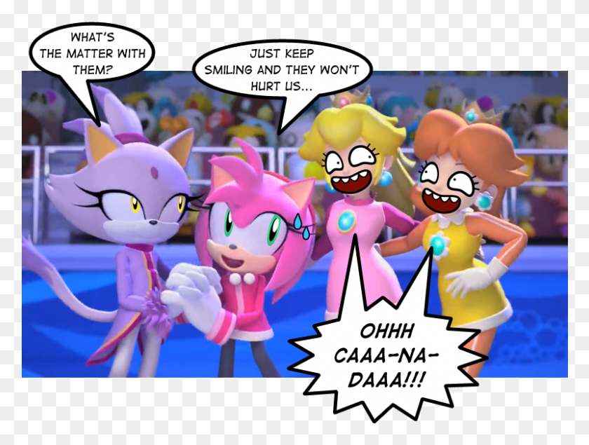 801x591 Princess Daisy Posts Mario And Sonic At The Olympic Winter Games Daisy, Graphics, Toy HD PNG Download