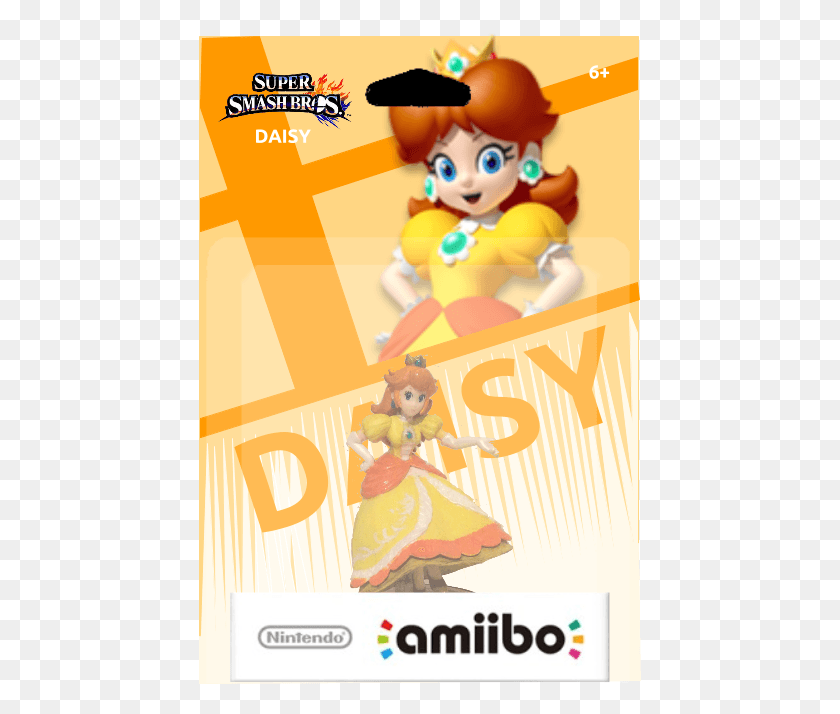 443x654 Princess Daisy Smash Daisy Amiibo, Toy, Figurine, Super Mario HD PNG Download