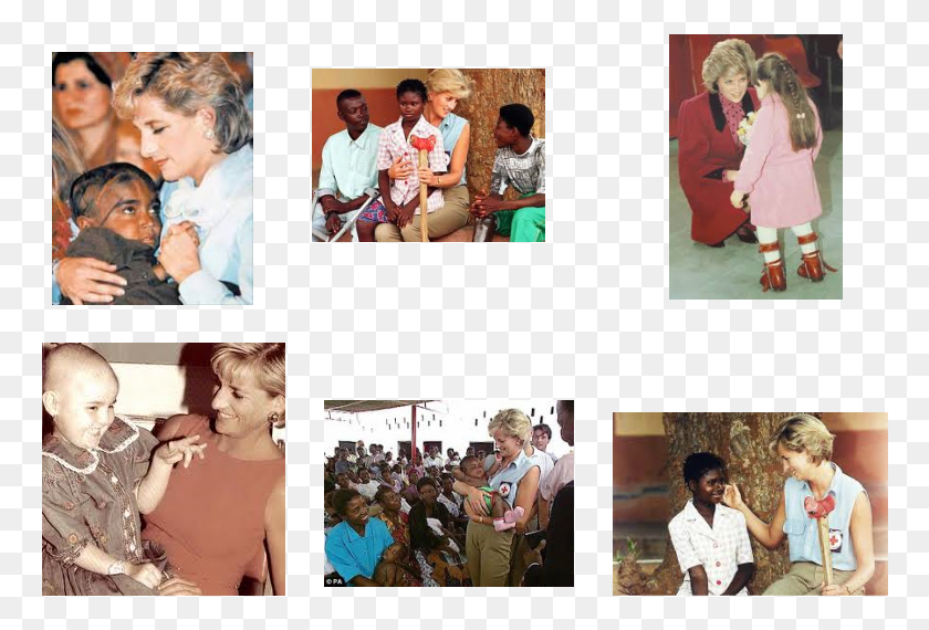767x510 Princess Diana Charity Work, Collage, Poster, Advertisement HD PNG Download