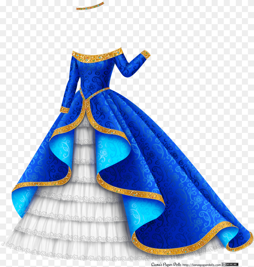 1227x1292 Princess Dress Clipart, Clothing, Person, Gown, Formal Wear Sticker PNG