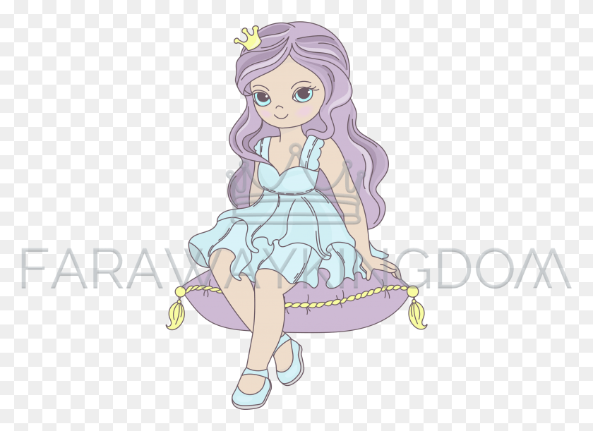 3508x2480 Princess Fairy Tale Beautiful Girl Cartoon Vector Illustration Illustration, Blonde, Woman, Kid HD PNG Download