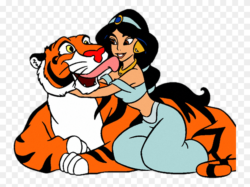 747x570 Princess Jasmine Clipart Background Princess Jasmine With Tiger, Person, Human, Performer HD PNG Download