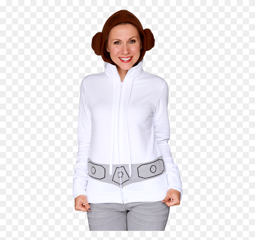 365x729 Princess Leia Star Wars Hoodie From Her Universe Sweatshirt, Clothing, Apparel, Sweater HD PNG Download