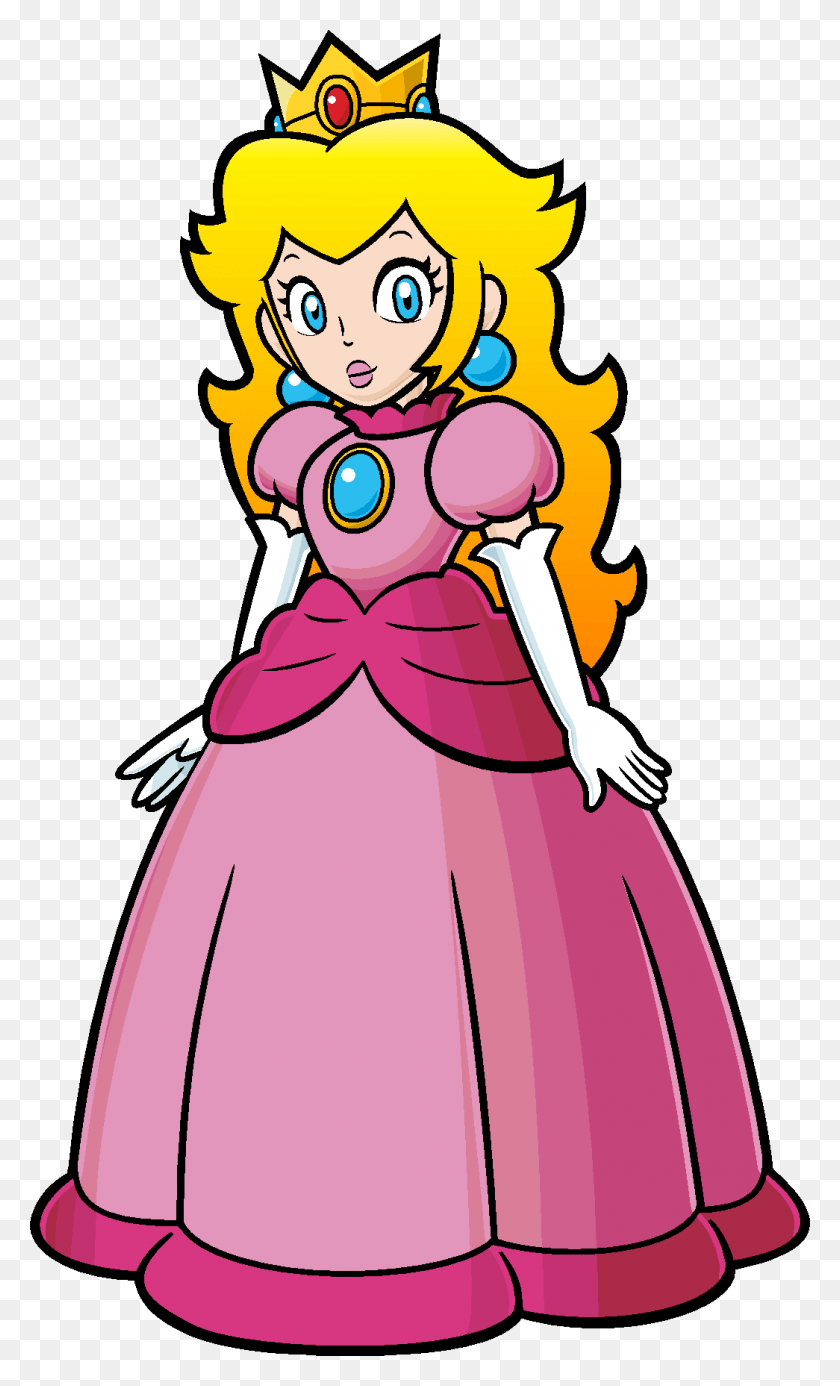 1045x1777 Princess Peach Clipart Original Design Princesa De Mario Bros Dibujo, Clothing, Apparel, Female HD PNG Download