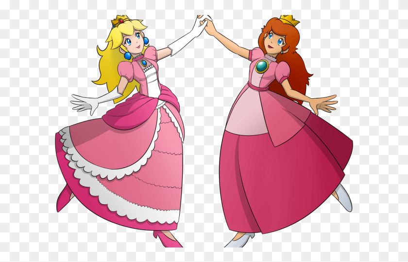 616x481 Princess Peach Clipart Toadstool Princess Toadstool And Princess Peach, Clothing, Apparel, Person HD PNG Download