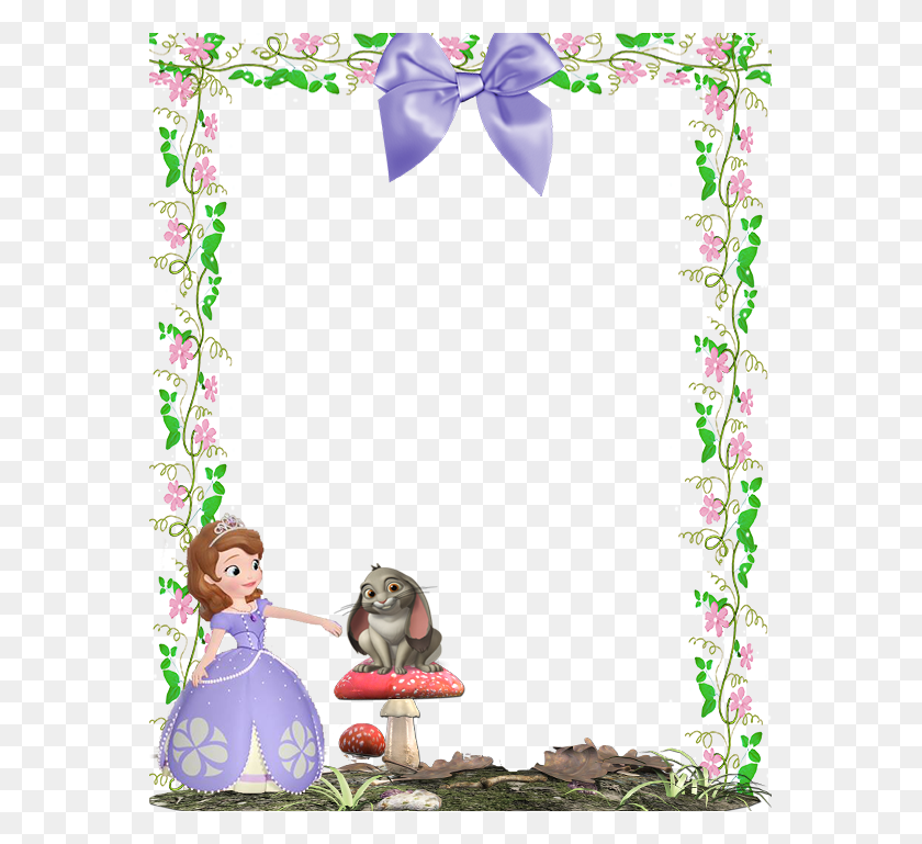 567x709 Princess Sofia The First Marcos Para Hojas De Princesa Sofia, Doll, Toy, Plant HD PNG Download