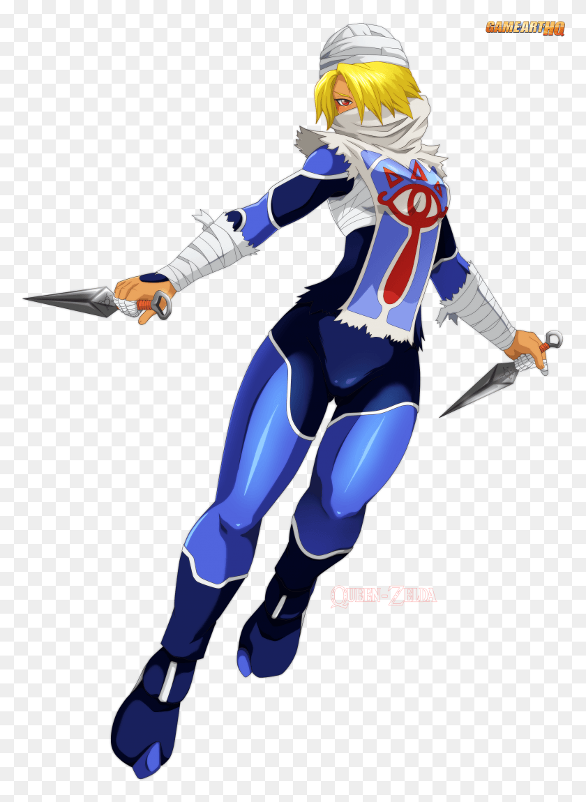 2715x3797 Princess Zelda Drawn For The Game Art Hq Video Game Sheik From Zelda, Costume, Person, Human HD PNG Download