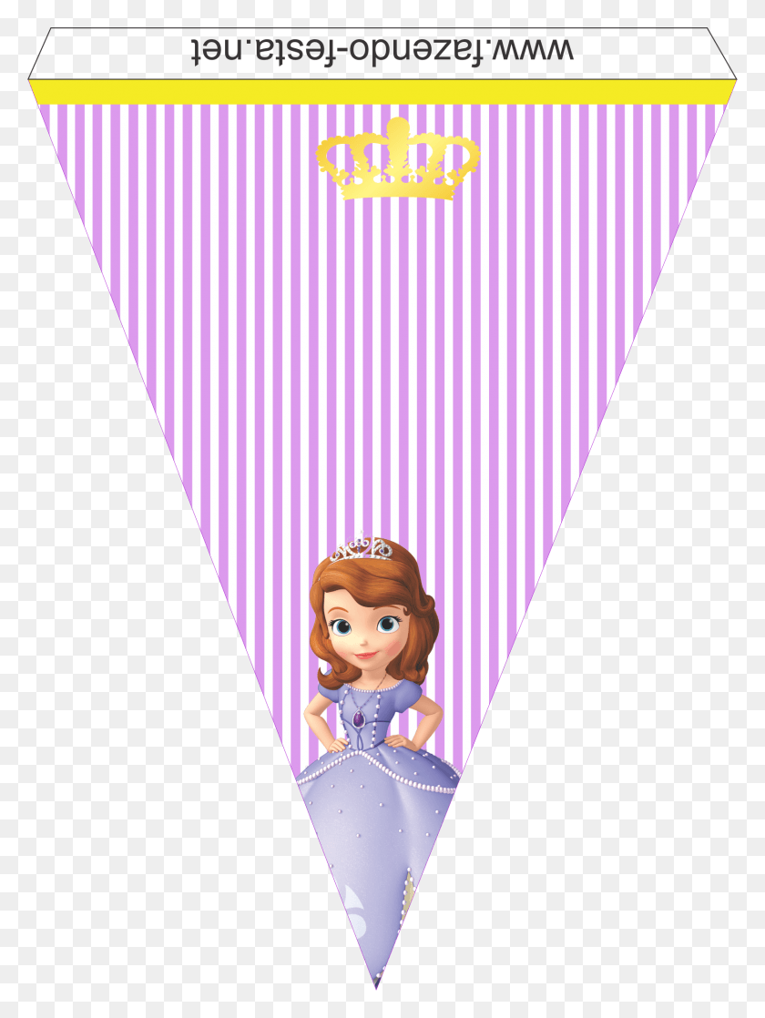 1657x2249 Princesse Sofia Anniversaire Fille Ides De Fte Bandeirolas Princesa Sofia, Persona, Humano, Juguete Hd Png