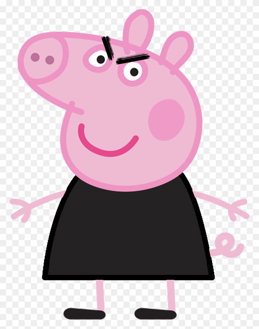 2550x3300 Princessnomy Images Evil Peppa Wallpaper And Background Transparent Peppa Pig, Graphics, Mammal HD PNG Download
