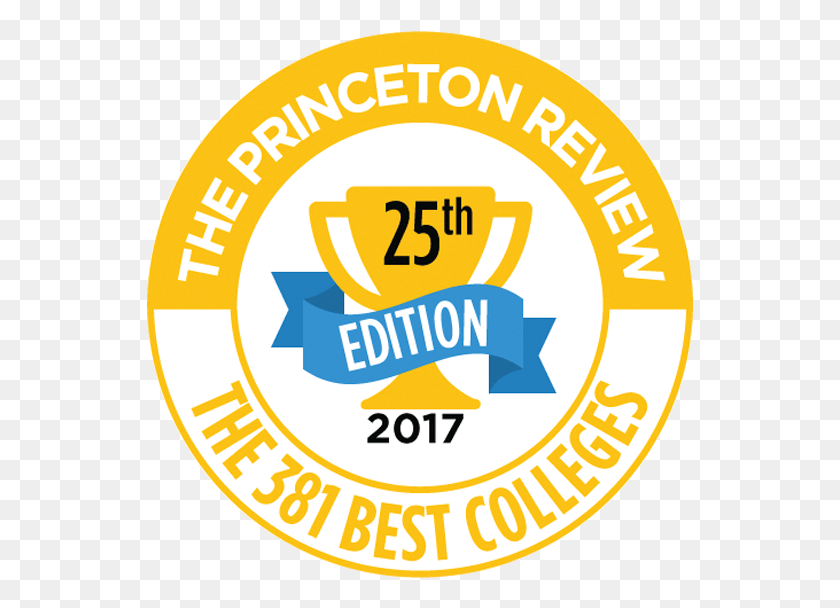 547x548 Princeton Review 381 Best Colleges Logo Circle, Etiqueta, Texto, Símbolo Hd Png