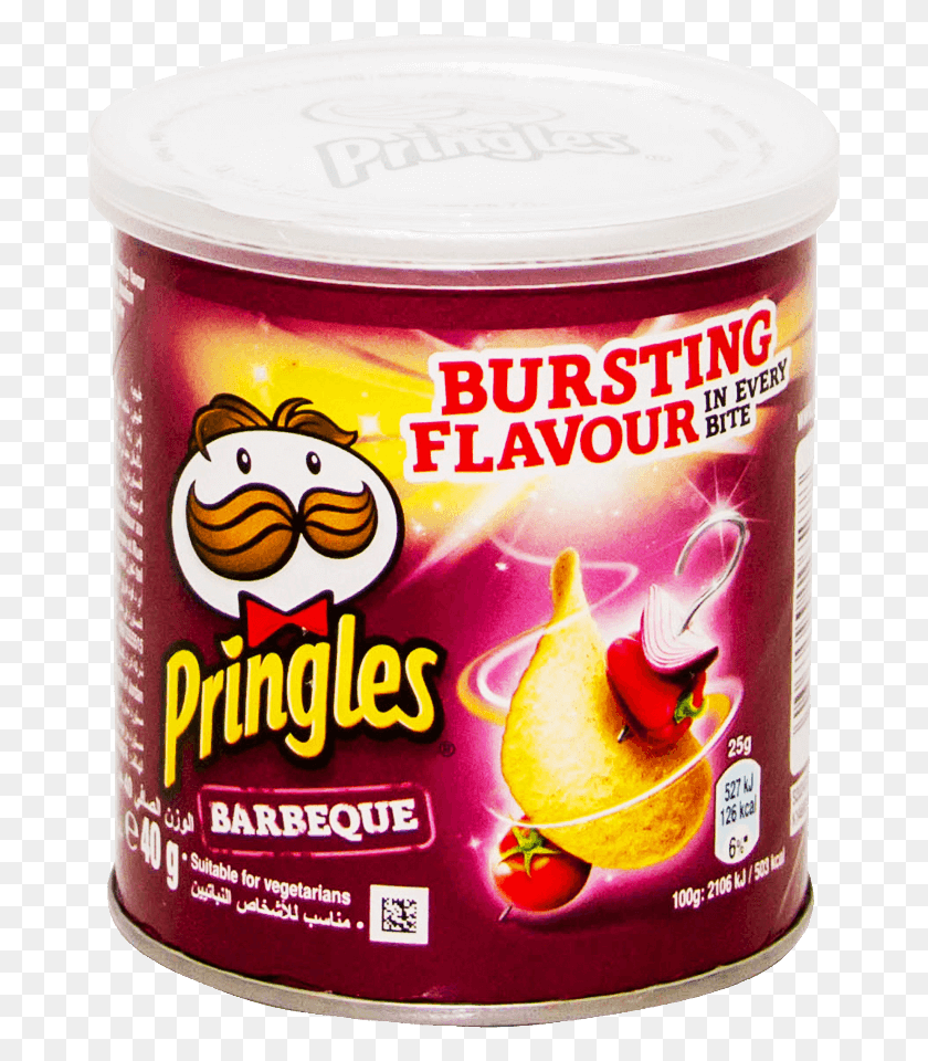 683x900 Descargar Png Pringles Chips Salsa Bbq De Texas 40 Gm Pringles, Postre, Comida, Yogur Hd Png