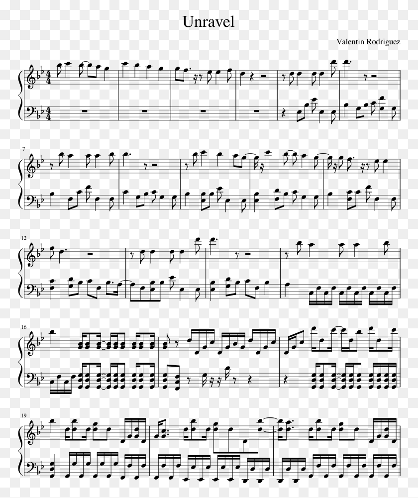 770x941 Print And In Pdf Or Midi Unravel Disco Fever Fortnite Sheet Music, Gray, World Of Warcraft HD PNG Download