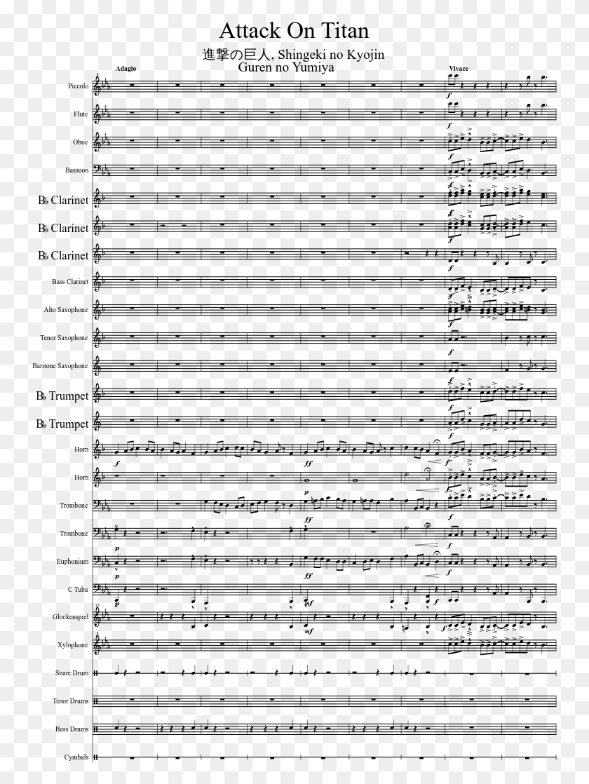 749x1058 Print Attack On Titan Theme Song Ukulele Chords, Gray, World Of Warcraft HD PNG Download
