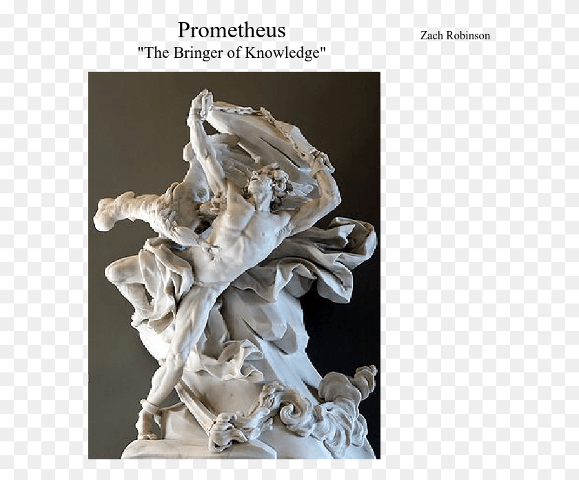 585x636 Print Prometheus Depicted In A Sculpture By Nicolas Sbastien, Figurine, Statue HD PNG Download