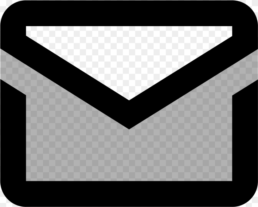 Print Vector Mail Icon Icono De Correo, Gray Sticker PNG